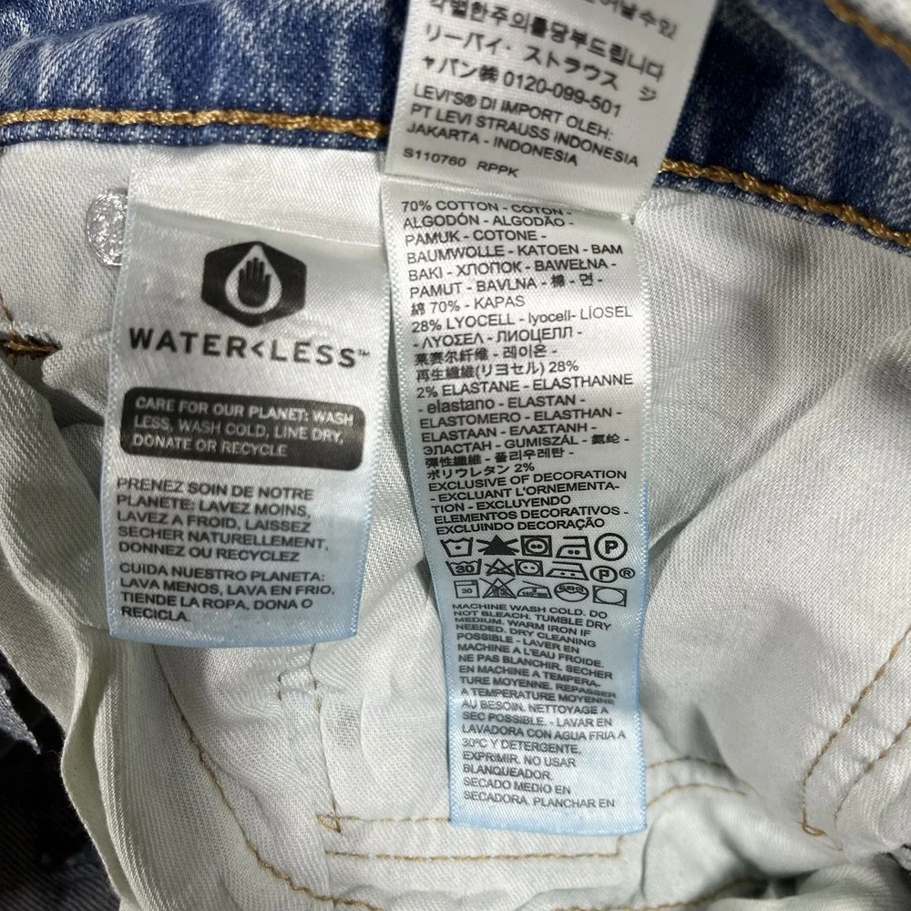 Levi's 511 Slim Fit Jeans Men's 36x32 True Fit 38x32 Light Wash Blue Denim NEW